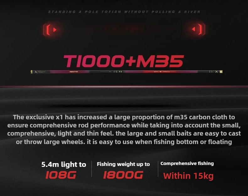 Description Picture 4 of item2.7m-7.2m Hand Fishing Rod Super Light Hard Carbon Fiber 4H Carp Telescopic Fishing Pole River Lake Stream Rod Wild Fishing