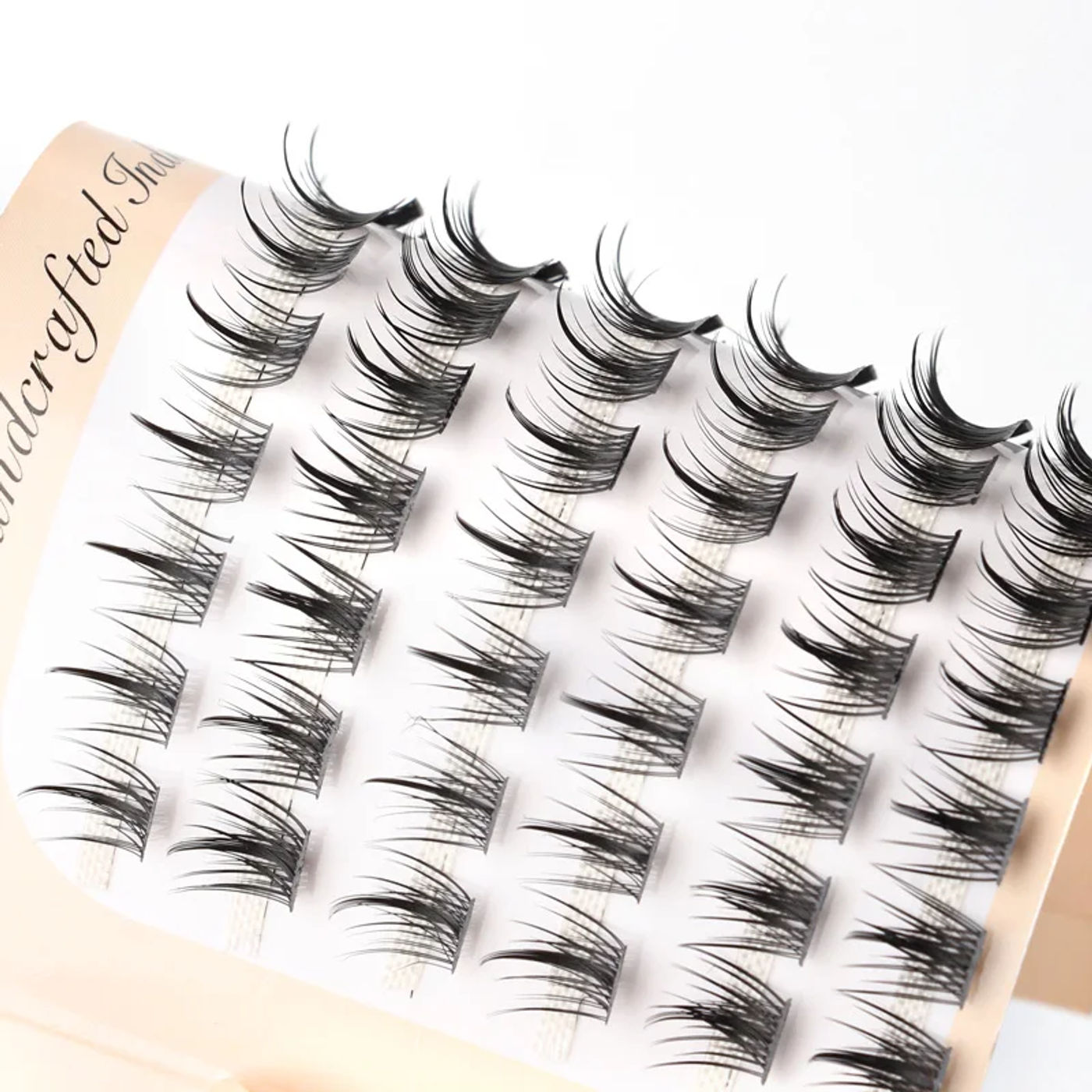 Description Picture 6 of item72 Bundles Single Cluster Lashes individual Fake Eyelashes Natural Mink Eyelash Extension False Eye Lashes Makeup Tools