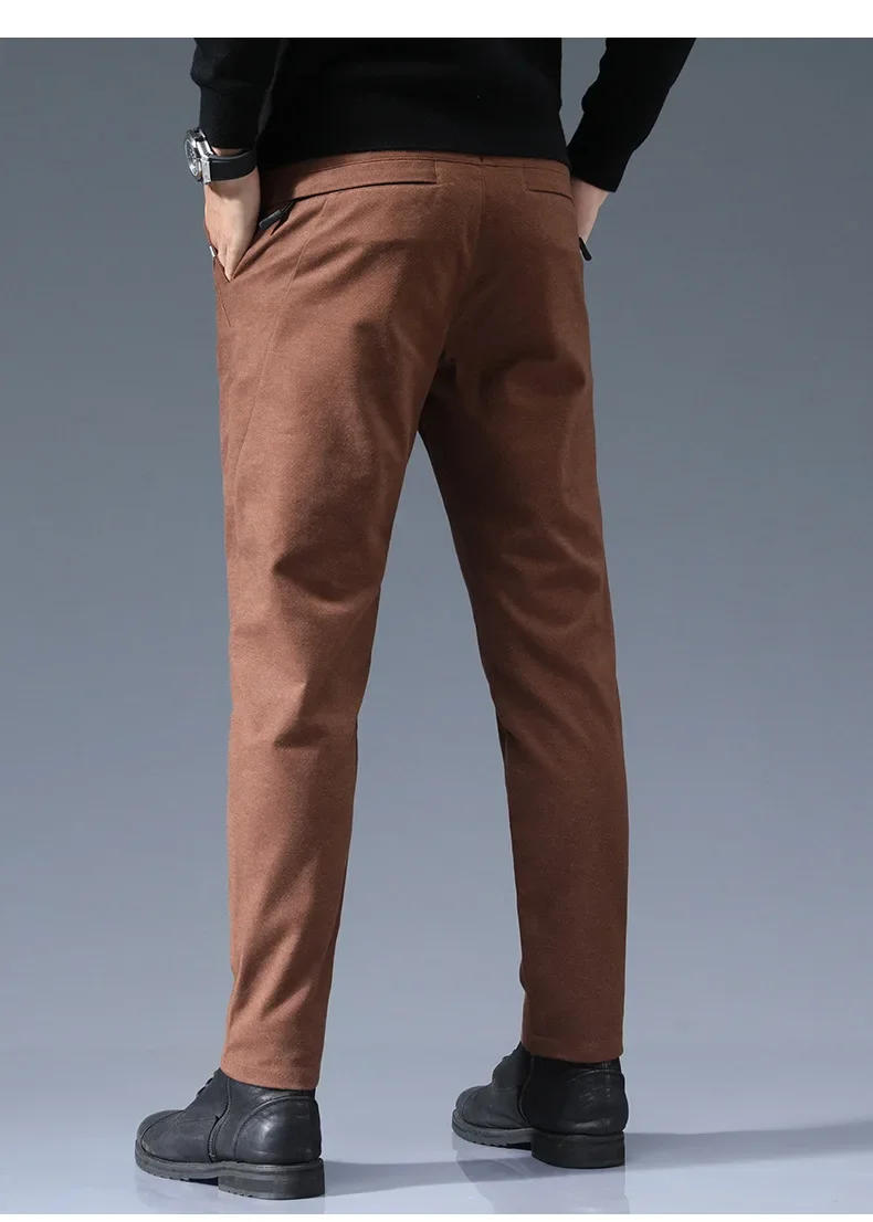 Description Picture 5 of itemThickened Versatile Pants Men's Thickened Straight Loose Pants Autumn And Winter Men's Casual Pants Versatile Long Pants Men's