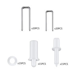 85 Pcs Shutter Tilt-Rod for Staples Shutter Repair Pins Washers Replacement