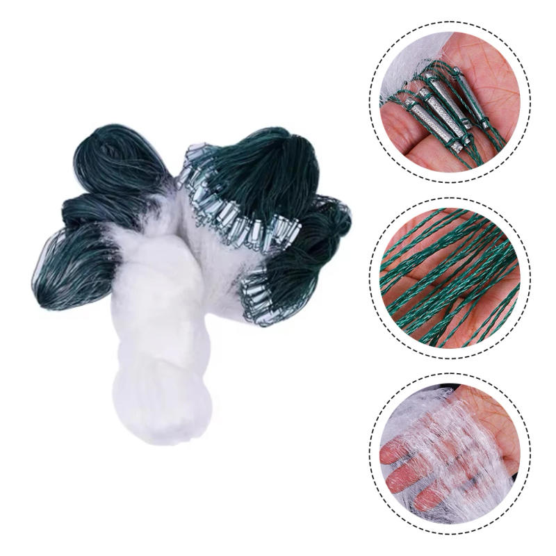 Description Picture 3 of item1x Single Layer Fishing Cast Net Single Mesh Float Trap Monofilament Net Fishing Accessories For Hand Casting Network Nylon Trap