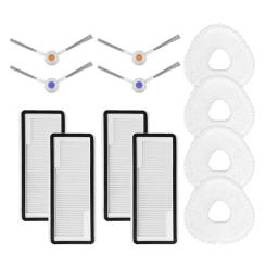 1 Set Cleaner Side Brush Hepa Filter Mop Cloth For Narwal Freo X Ultra / Narwal J4 Robot Vacuum Spare Parts Accessories