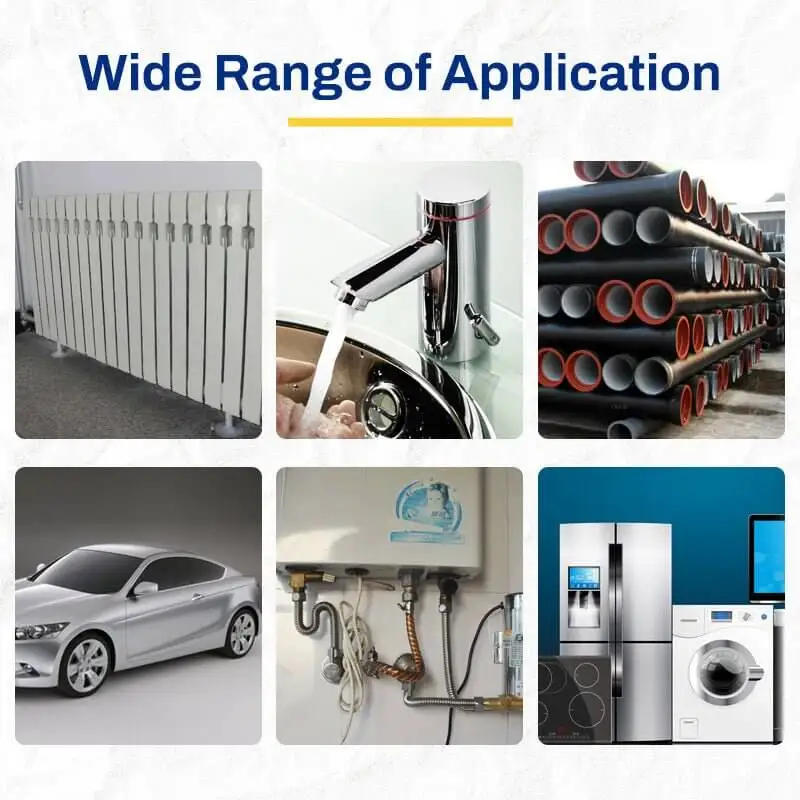 Description Picture 5 of itemHigh Strength Metal Repair Glue AB Casting Adhesive Heat Resistance Cold Welding Industrial Repair Agent Casting Sealant Adhesiv