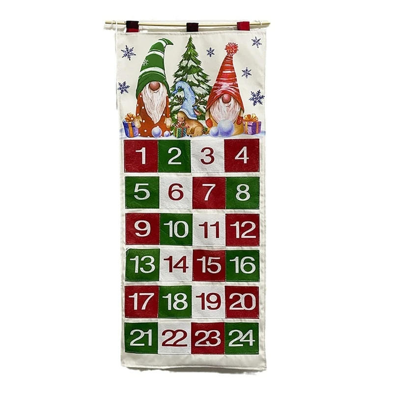 Description Picture 2 of itemEmpty Advent Calendar Hanging Fillable Advent Calendar with 24 Pockets Countdown
