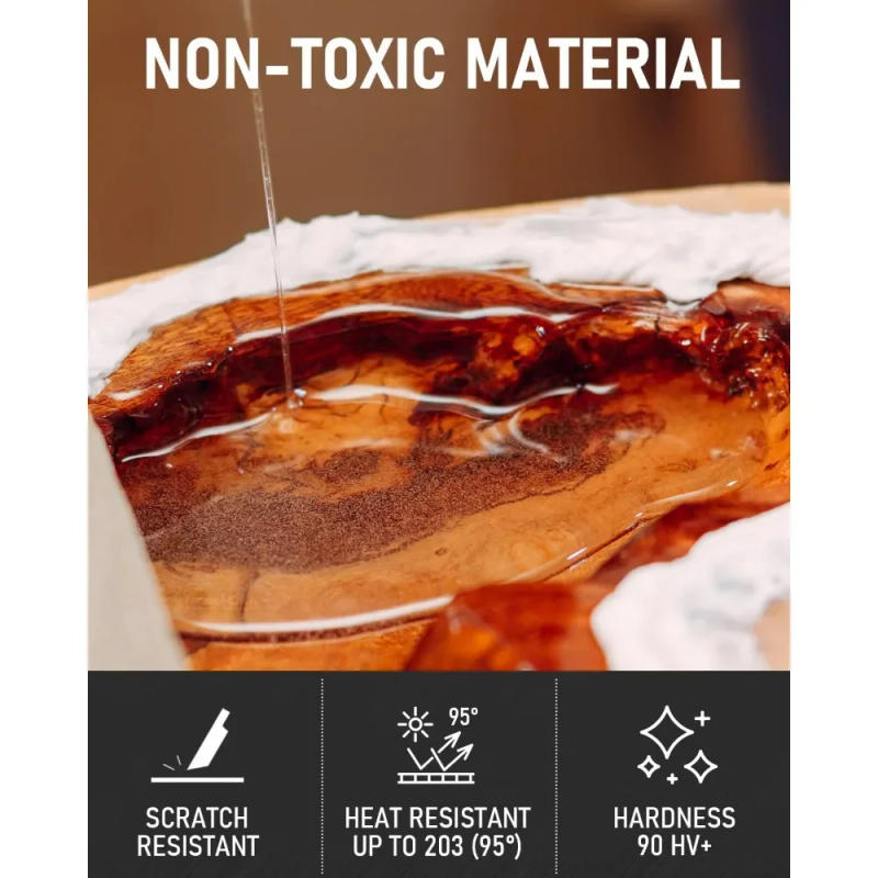 Description Picture 5 of itemCrystal Clear Epoxy Resin Kit, High Gloss & Bubbles Free Resin Supplies Coating & Casting Resin for Table Top, Countertop