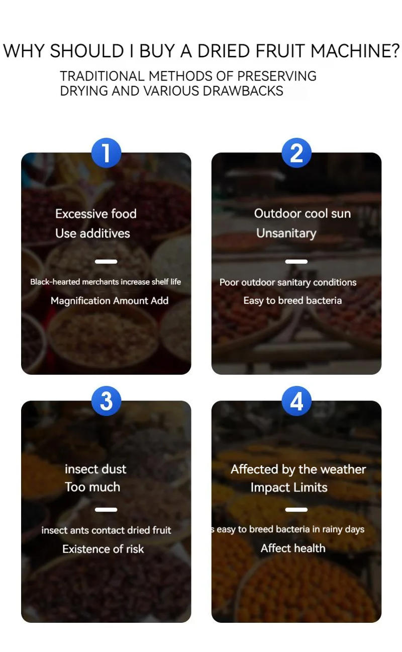 Description Picture 4 of itemVanilla Seasoning Dryer Household Stainless Steel Fruit And Vegetable Dried Fruit Machine Intelligent Pet Food Dehydration