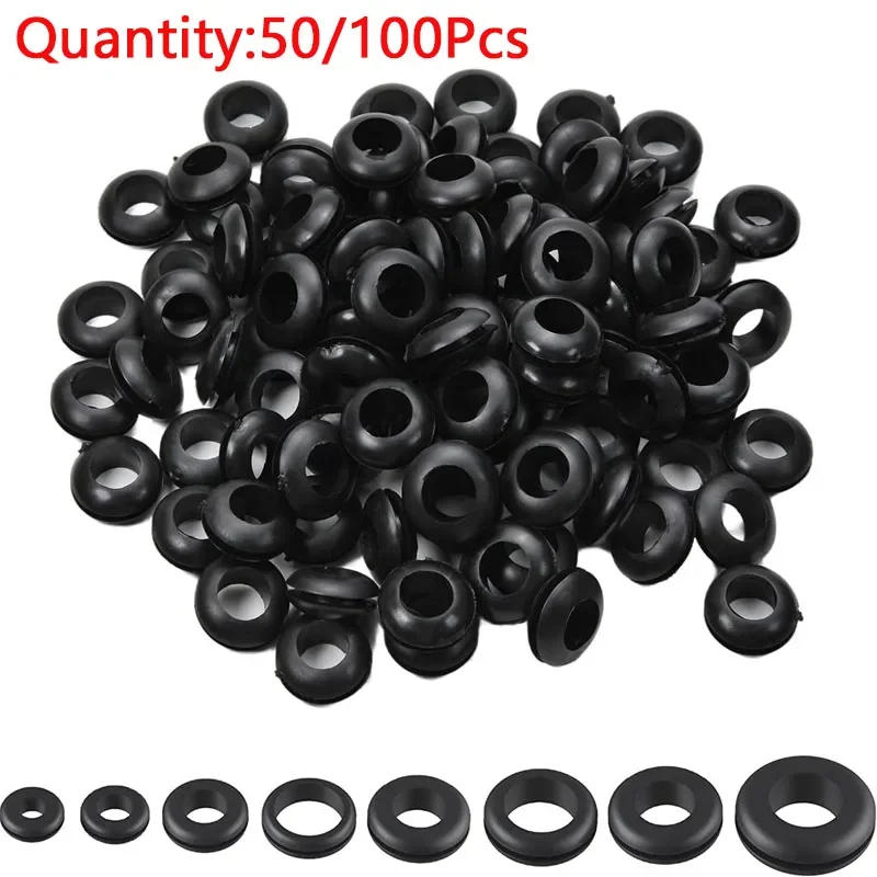 Description Picture 2 of item50pcs/100pcs M3-M20 Rubber Sealing Oil Rings Grommet Gaskets For Protects Wire Cable Hole Protection Rings Shim Washer Hardware