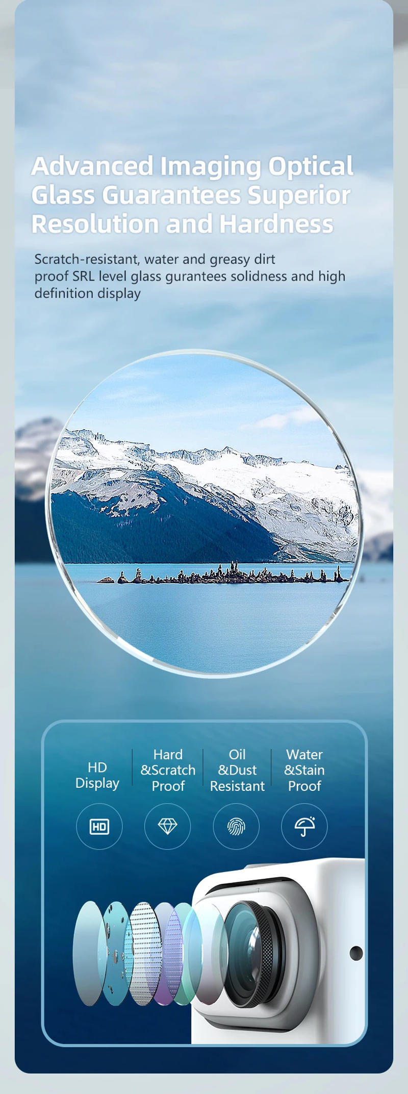 Description Picture 3 of itemCPL ND8 ND16 ND32 Lens Filter Set for Insta360 GO 3S ND CPL Lens Action Camera Filter Kits Accessories