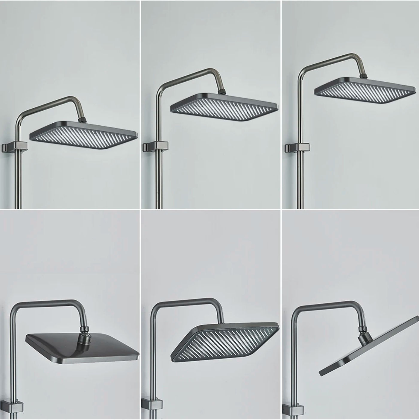 Description Picture 5 of itemBathroom Digital Display Shower System Brass Waterfall Shower Faucet Set Rainfall Temperature Bathtub Mixer Shower Set with Lamp