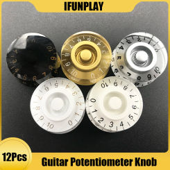 12pcs LP Guitar Knobs Straight Volume Tone Speed Control Knob for Guitar Replacement Electric Guitar Parts & Accessories