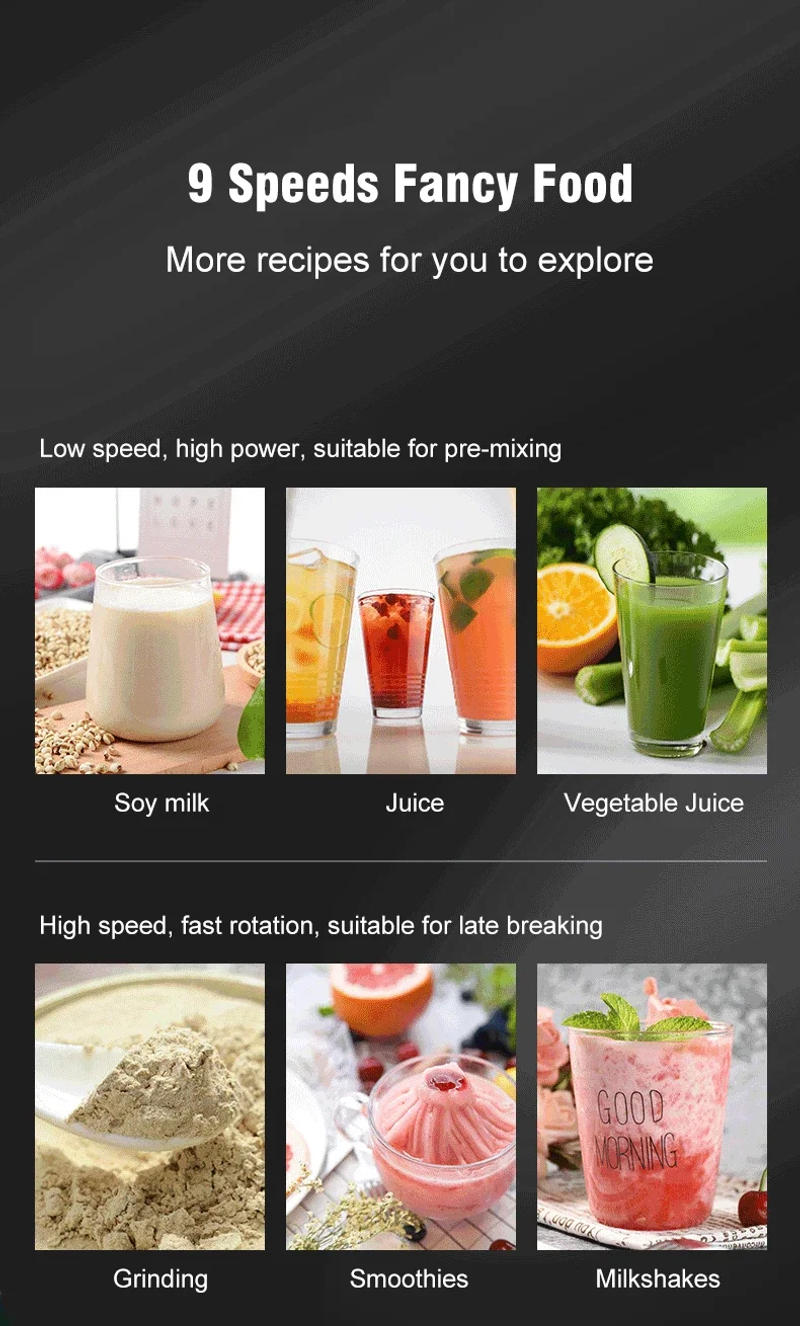 Description Picture 5 of item220V 2000W Heavy Duty Commercial Blender Juicer Fruit Mixer Professional High Power Food Processor Ice Smoothies BPA Free 2L Jar