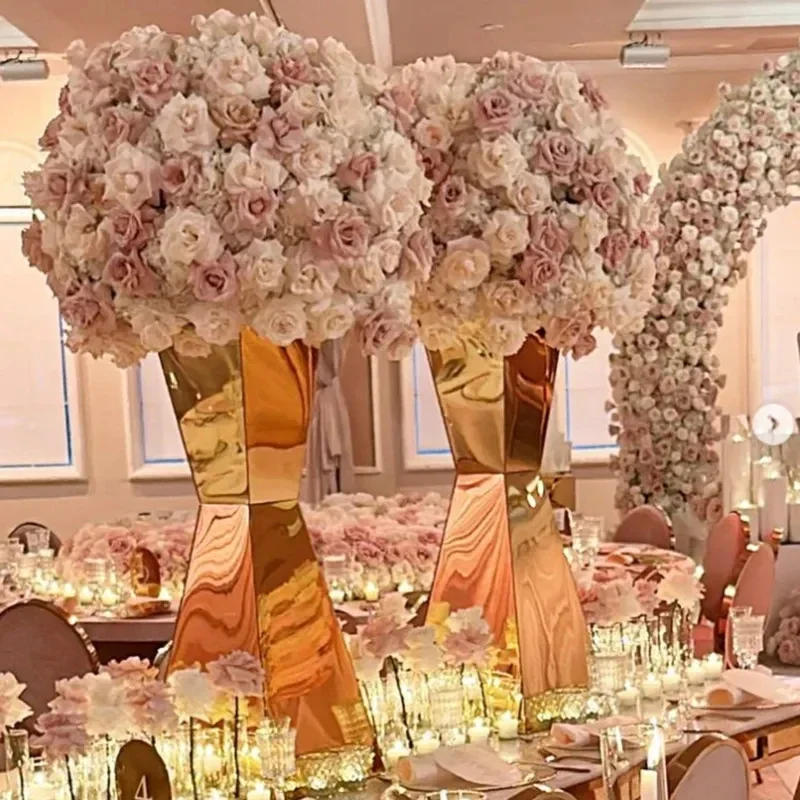 Description Picture 4 of itemStainless Steel Flower Stands Vases, Wedding Table Centerpieces, Road Lead, Party Decoration, 1Pc, 2Pcs, 5  6  10Pcs