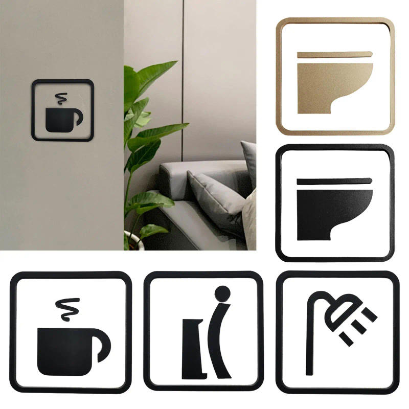 Description Picture 3 of itemWall Plaque Decor Identification Sign Court Restroom Public Place Door Sign