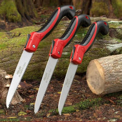 Woodworking Folding Saw, Small Handheld Saw SK9 Steel One-button Folding Design,Sharp Cutting Wood,Camping Steel Garden