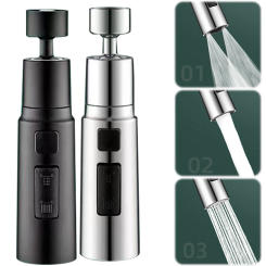 360 Degree Rotatable Faucet Extender Kitchen Faucet Aerator Bathroom Anti-splash Tap Extender Adapter Anti Splash Faucet Aerator