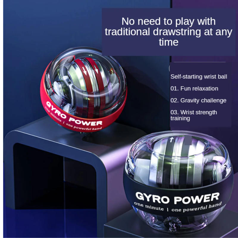 Description Picture 2 of item100KG Gyro Power Ball Hand Exerciser LED Wrist Strengthener Muscle Training Powerball Wrist Exercise Equipment Motion Portable