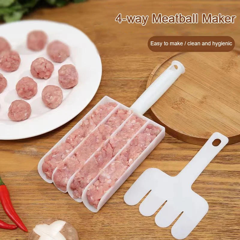 Description Picture 2 of itemCreative Kitchen Triple Meatball Maker, Meat Ball Scoop with Cutting Spade Ball Maker, None-Stick Meatball Maker