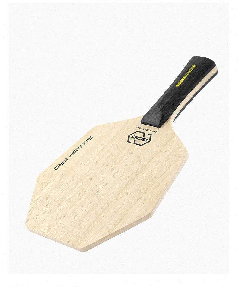 Description Picture 6 of itemHexagon Table Tennis Bat Base Plate Larger Hitting Area Pure Wood Blade Professional Paddle for Tranning Offensive Ping Pong