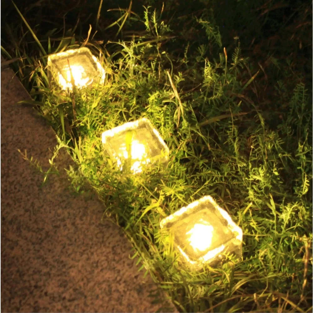 Description Picture 5 of itemSolar Glass Brick Light Solar Ice Cube LED Light Crystal Brick Stone Lamp Garden Courtyard Pathway Patio Pool Decorative Festive