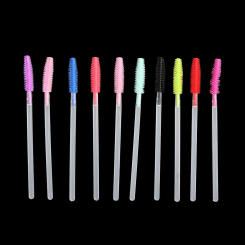 Eyebrow Comb Cosmetic Brushes for Eyelash Extension Mascara Wand Applicator Disposable Eyebrow Brush Spoolers Eye Lashes