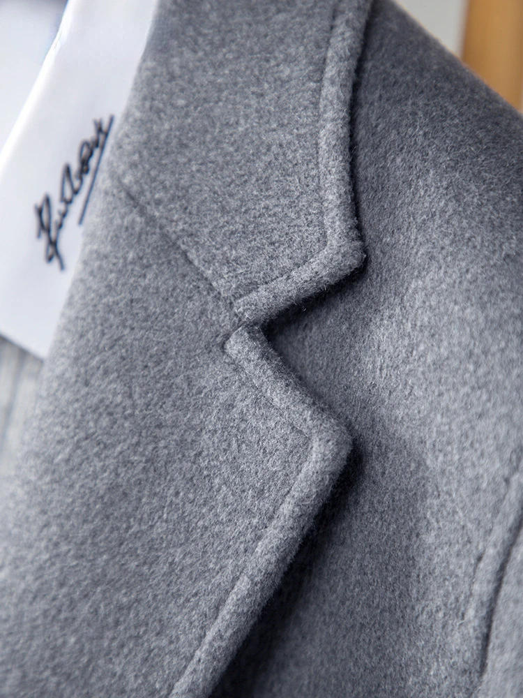 Description Picture 5 of itemCoat Medium Length Wool Mens Thick Cotton Windbreaker Jacket