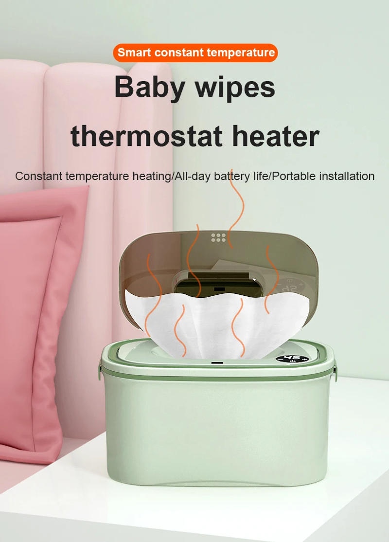 Description Picture 2 of itemBaby Wipes Heater Home Car Thermostat Tissue Paper Warmer Case Wet Towel Dispenser Heat Thermal Napkin Heating Box Cover EU US
