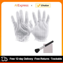 lens cleaner 3-in-1 Camera Cleaning Kit with 1 Pair Anti-static Gloves + 1 Lens Brush+1 Cleaning Cloth for DSLR Digital Camera