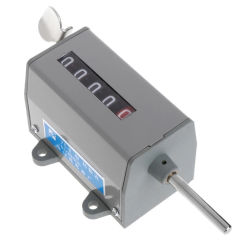 220V 1 Pc 75-I  Metal Mechanical Resettable 5 Digits Display Rotary Revolution Counter 350 R/Min