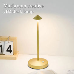 Classic LED Table Lamp Rechargeable Retro Touch Sensor Desk Night Light For Bar Restaurant Hotel Bedroom 3 Colors Adjustable