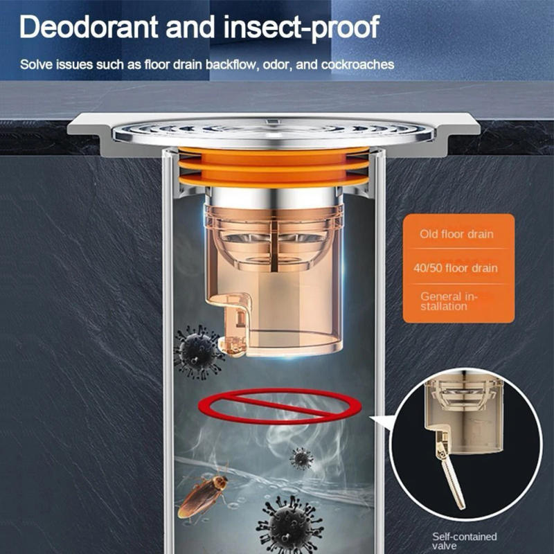 Description Picture 3 of itemAnti-Odor Plug Floor Drain Shower Floor Strainer Cover 1 Pc 33-45mm Anti-odor Plug Floor Drain Core High Quality