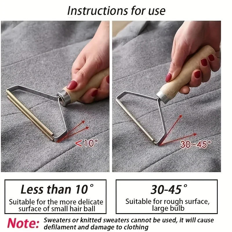 Description Picture 4 of itemPortable Lint Remover Fuzz Shaver Reusable Double Sided Travel Brush for Removing Lint Pet Hair Dust in Clothes and Furniture