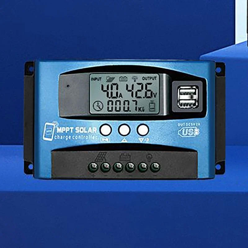 Description Picture 6 of itemMPPT Solar Charge Controller 30A -100A Bluetooth&WIFI Dual USB LCD Display 12V 24V Solar Cell Panel Charger Regulator with Load