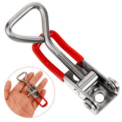 Stainless Steel Door Buckle Toggle Clamp Latch Adjustable Jig Metal Cabinet Clasp Lock Cassette