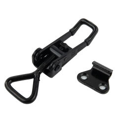 Clamp Adjustable Cabinet Boxes Lever Handle Lock Hasp Black Adjustable Toggle Clamp Steel Hasp Catch Clip Quick Fixture