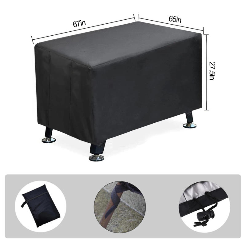 Description Picture 3 of itemFor Foosball Covers Table Cover Polyester Waterproof Black 67x46.5x27.5\'\' Outdoor/Indoor High Quality Brand New