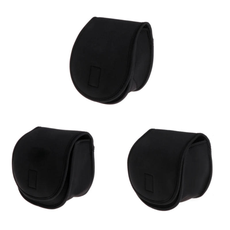 Description Picture 2 of itemNew Practical Durable Fishing Reel Bag Bag Fishing For Baitcasting Functional Neoprene Black Case Professional