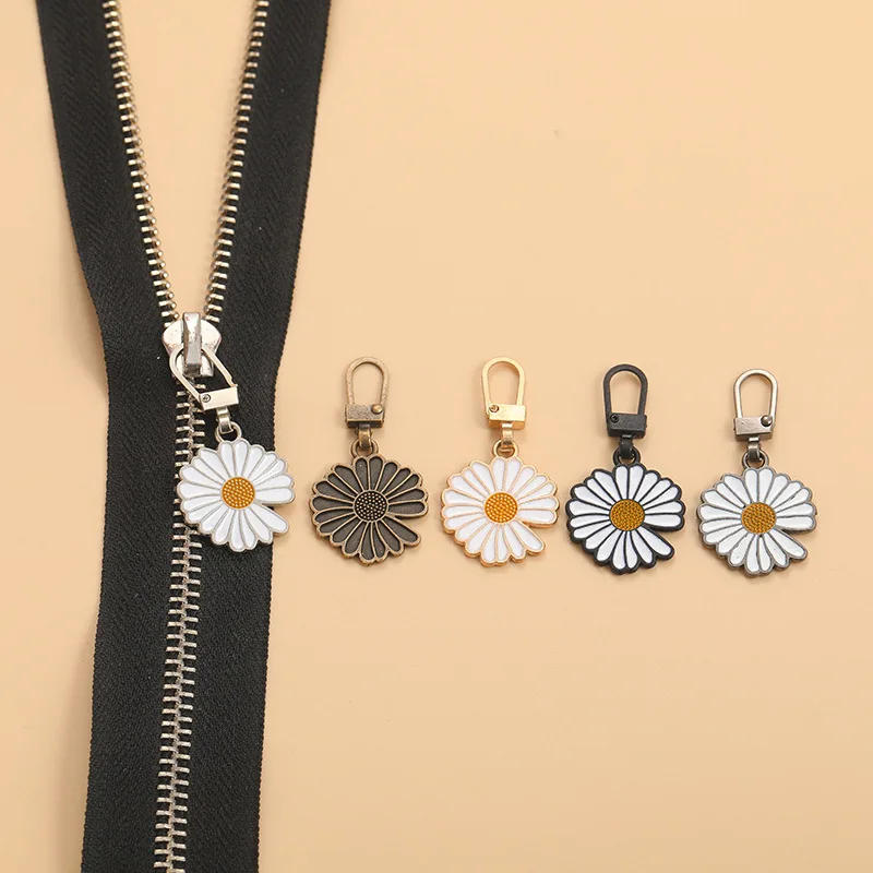 Description Picture 6 of item5Pcs Metal Zipper Puller Tap Slider Diy Sewing Zipper Sliders Replacement Instant Repair Universal Zipper Head for Clothing Bag