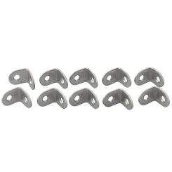 New Set Corner Brackets Right Angle Rust-resistant Joint Repair Shelf Silver Stainless Steel 10pcs 90 Degree Brace
