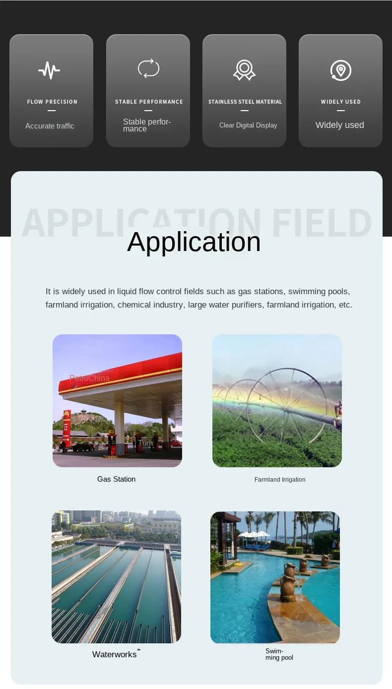 Description Picture 2 of itemG1/2 G3/4 Inch Digital LCD Water Milk Oil Flow Sensor Meter Flowmeter Totameter Flow Measuring Instruments