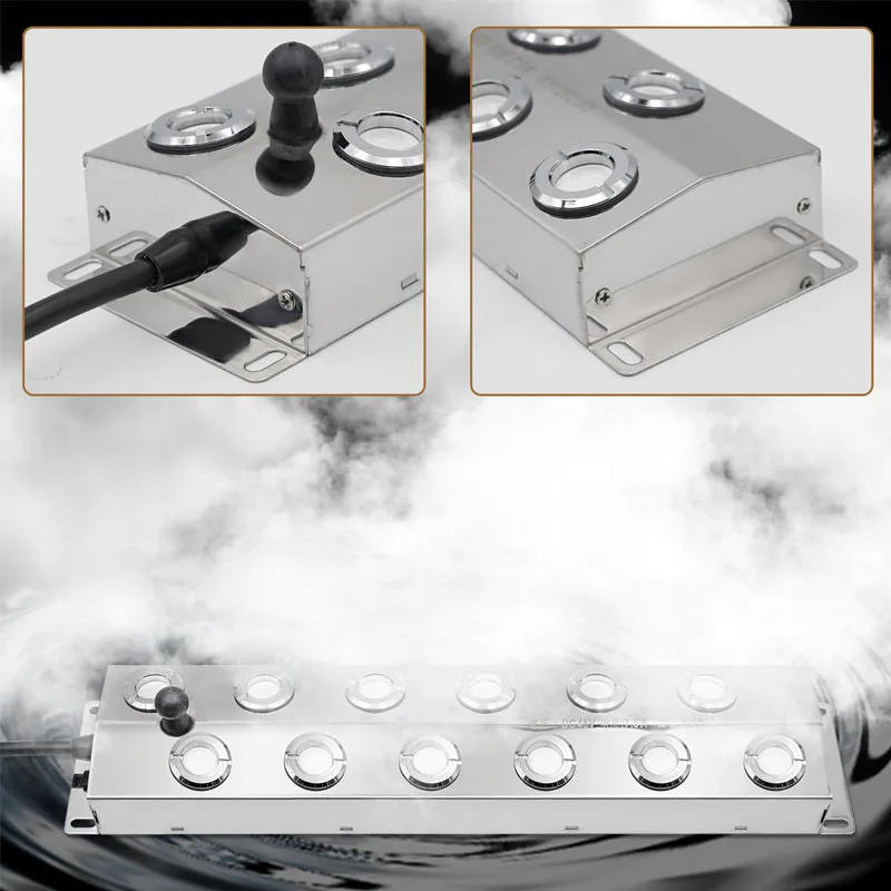 Description Picture 6 of item2/4/6/8/10/12 Head Ultrasonic Mist Maker Fogger Stainless Steel Air Humidier Garden/Rockery/Pool Fog Sprayer Generator 220V