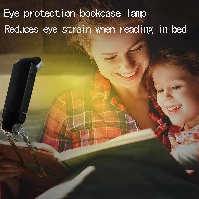 Description Picture 2 of itemLED USB Rechargeable Book Reading Light Brightness Adjustable Eye Protection Clip Book Light Portable Bookmark Read Light