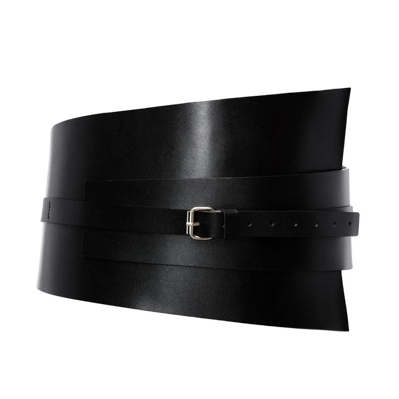 Description Picture 6 of itemWomen Fashion Punk Corset Wide Belts Women Slimming Body Bustier Waistband PU Leather Hip Hop Gothic Dress Girdle Belt Straps