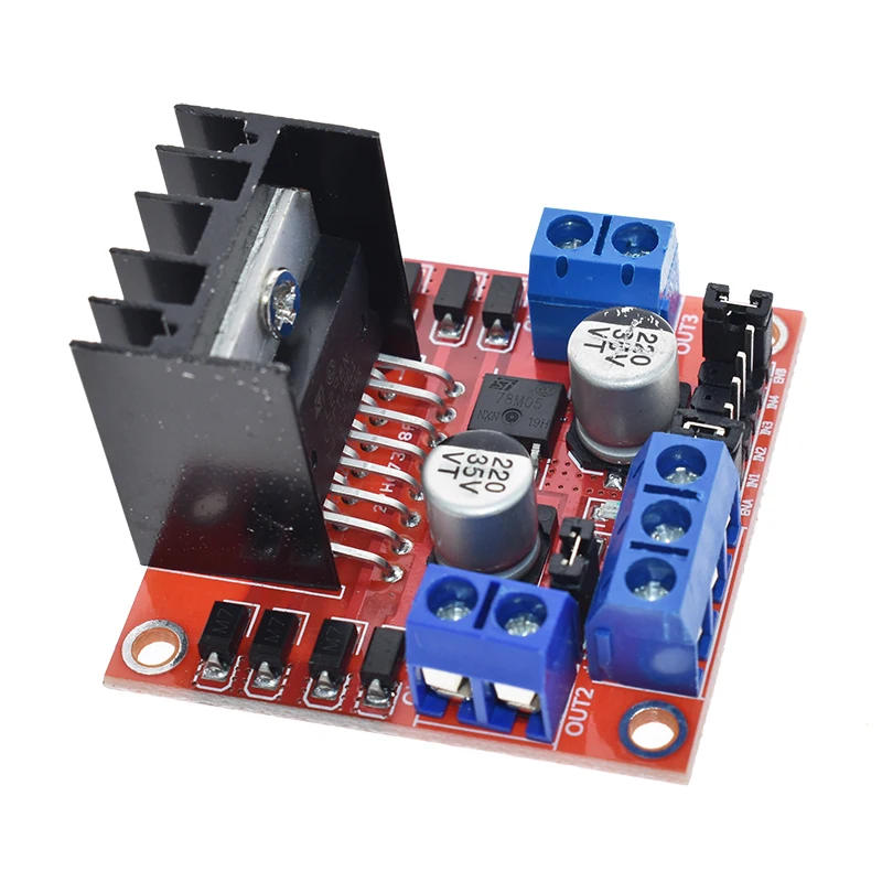Description Picture 4 of itemL298N driver board module L298N stepper motor smart car robot breadboard peltier High Power L298 DC Motor Driver for arduino