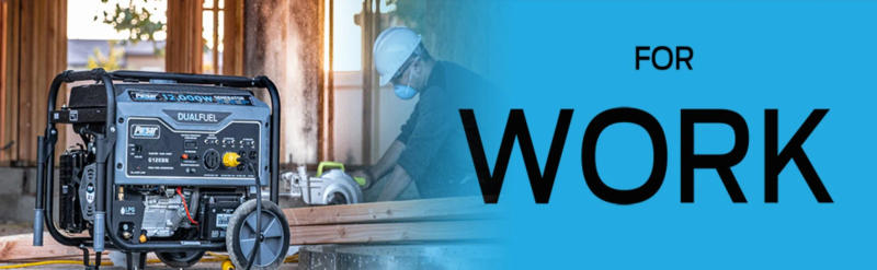 Description Picture 5 of itemG12KBN-SG Heavy Duty Portable Dual Fuel Generator - 9500 Rated Watts & 12000 Peak Watts - Gas & LPG - Electric Start