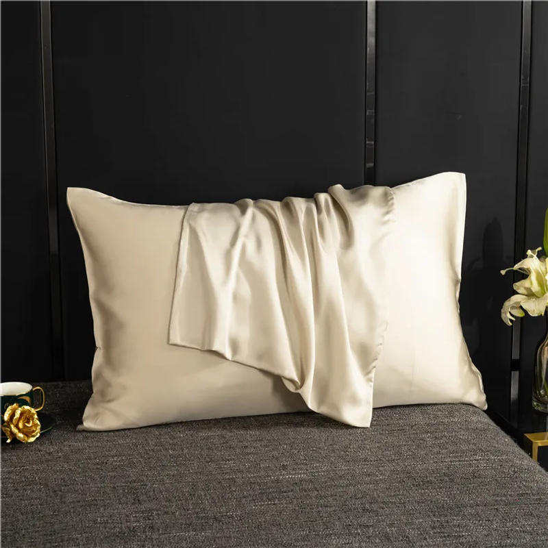 Description Picture 5 of itemNatural Mulberry Silk Pillowcase High-Quality Pillowcase Cover Solid Color Envelope Pillow Cover Bedding Sleeping Cover Pillow