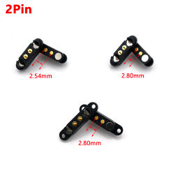 5Pair waterproof DC Magnetic Pogo Pin Connector 2 Positions Pitch 2.54mm 2.80mm Spring Loaded Pogopin Male Female Contact Strip