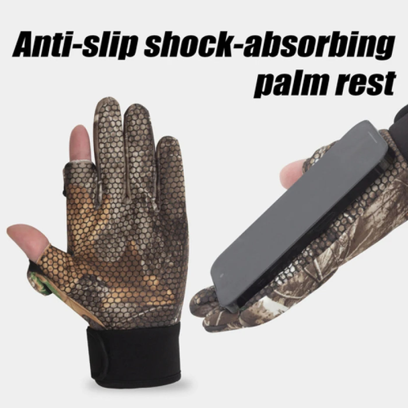 Description Picture 5 of itemAnti-cut Fishing Gloves Wear-resistant Two Finger Cut Waterproof Outdoor Breathable Angling Cycling Sports Gloves Fishing Appare