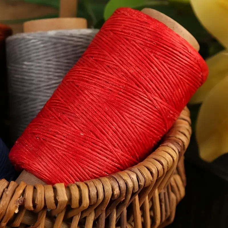 Description Picture 3 of item150D Leather Sewing Waxed Thread-Practical Long Stitching Thread For Leather Craft DIY/Shoe Repairing/Leather Projects/Book