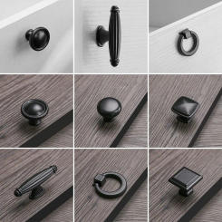 Fittings Hardware Variety Style Black Series Dresser Cabinet Drawer Knob Wardrobe Pulls Cabinet Pulls Door Handle