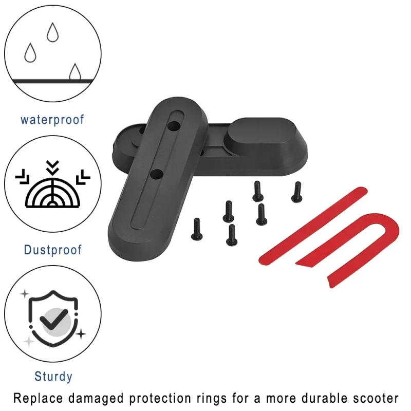 Description Picture 4 of itemFor Xiaomi Mi 4 Electric Scooter front fork side Reflective Stickers Protect Shell Rear Wheel Cover Hub Cap Reflector Parts 